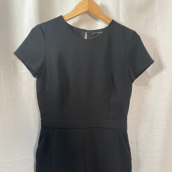 Banana Republic Black Short Romper Sz 4 - Picture 3 of 4
